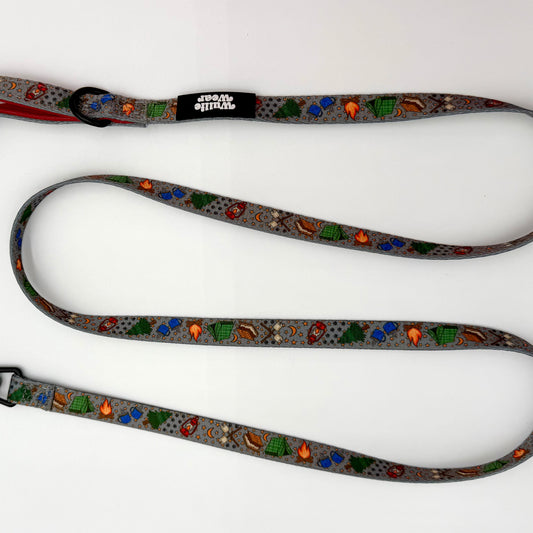 Single Padded Handle Leash- (Small)-Campfire Nights