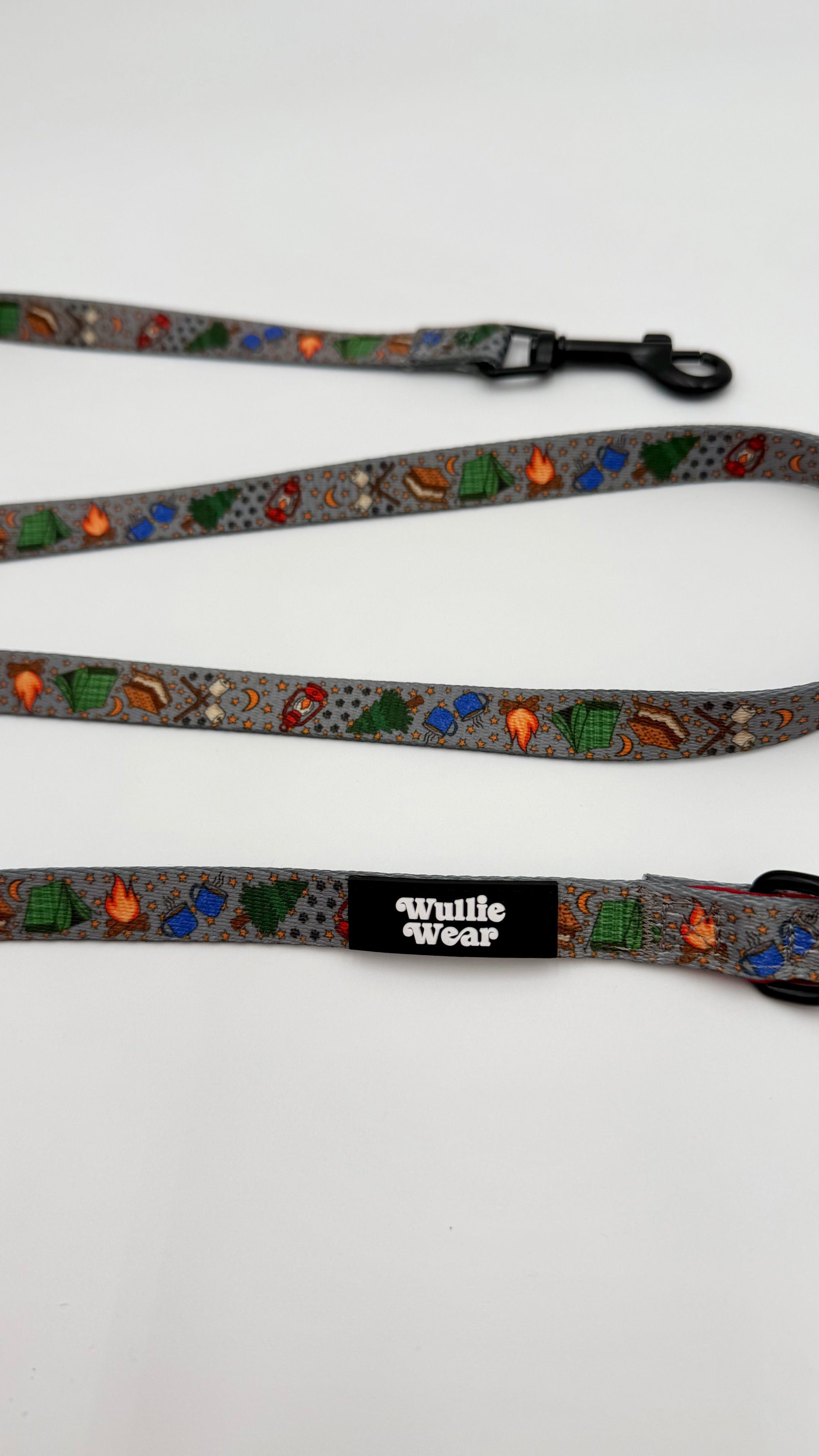 Single Padded Handle Leash- (Small)-Campfire Nights