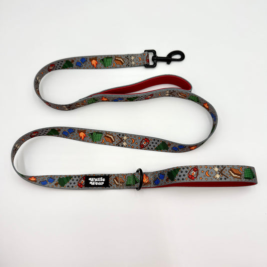 Dual Padded Handle Leash (Large)-Campfire Nights