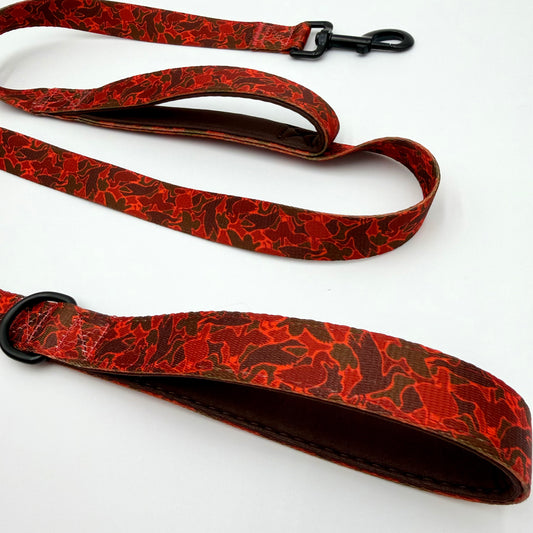 Dual Padded Handle Leash-(Large)Duck Camo